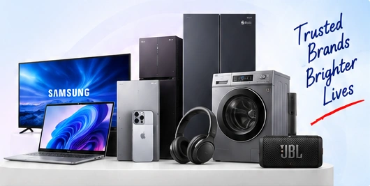 Electronics and home appliances from leading brands